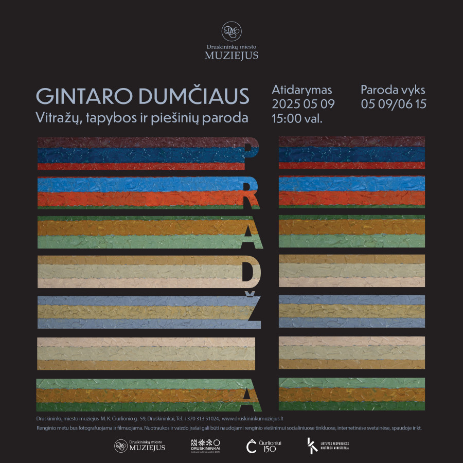 Gintaro Dumčiaus vitražų, tapybos ir piešinių paroda "PRADŽIA"