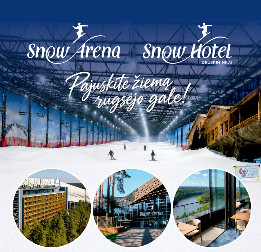 Nemokama ekskursija po SNOW ARENĄ ir naują viešbutį SNOW HOTEL DRUSKININKAI