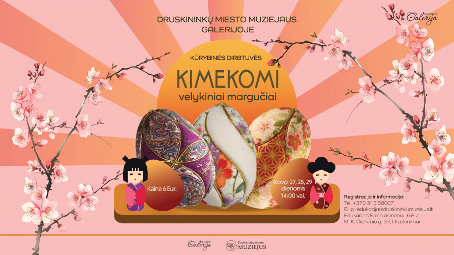 Kūrybinės dirbtuvės „KIMEKOMI velykiniai margučiai“