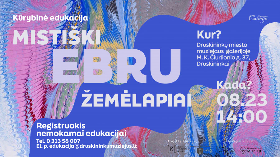 Kūrybinė edukacija „Mistiški EBRU žemėlapiai“