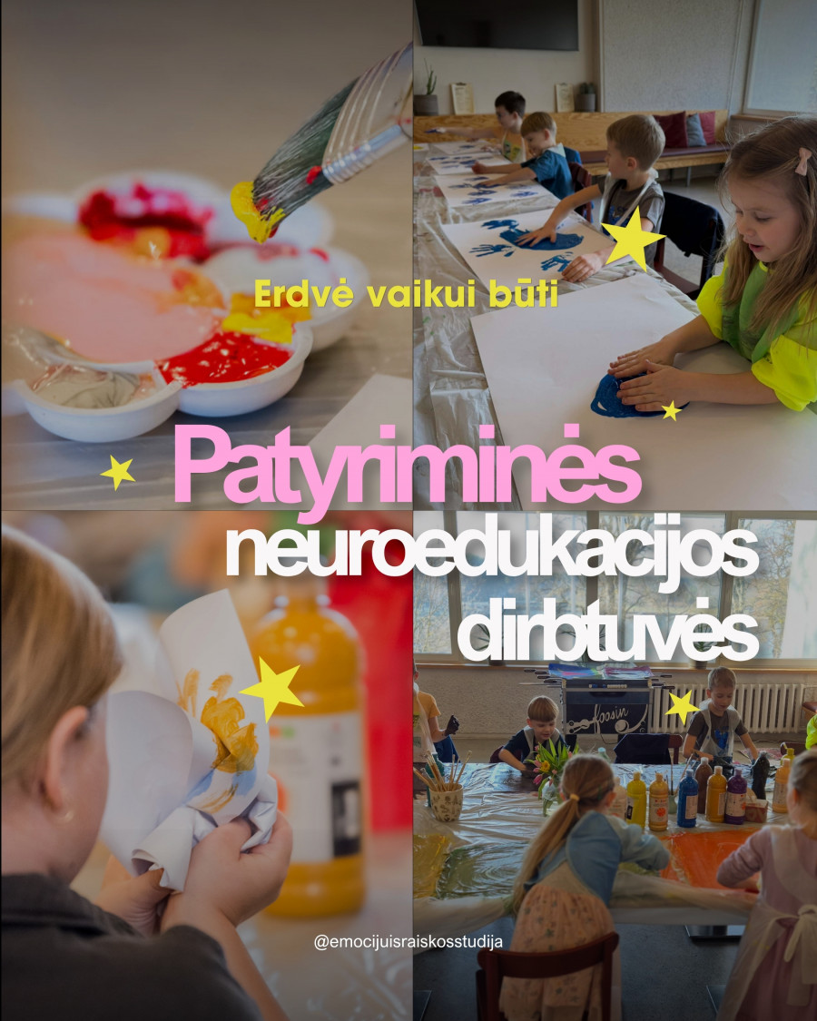 SEKMADIENIO NEUROEDUKACIJOS DIRBTUVĖS VAIKAMS
