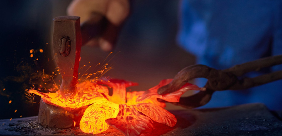 International Blacksmithing Plein Air "Steel Butterfly"