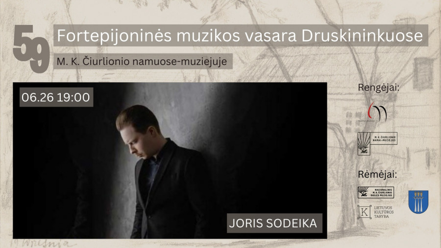 59-oji Fortepijoninės muzikos vasara | Pianistas Joris Sodeika