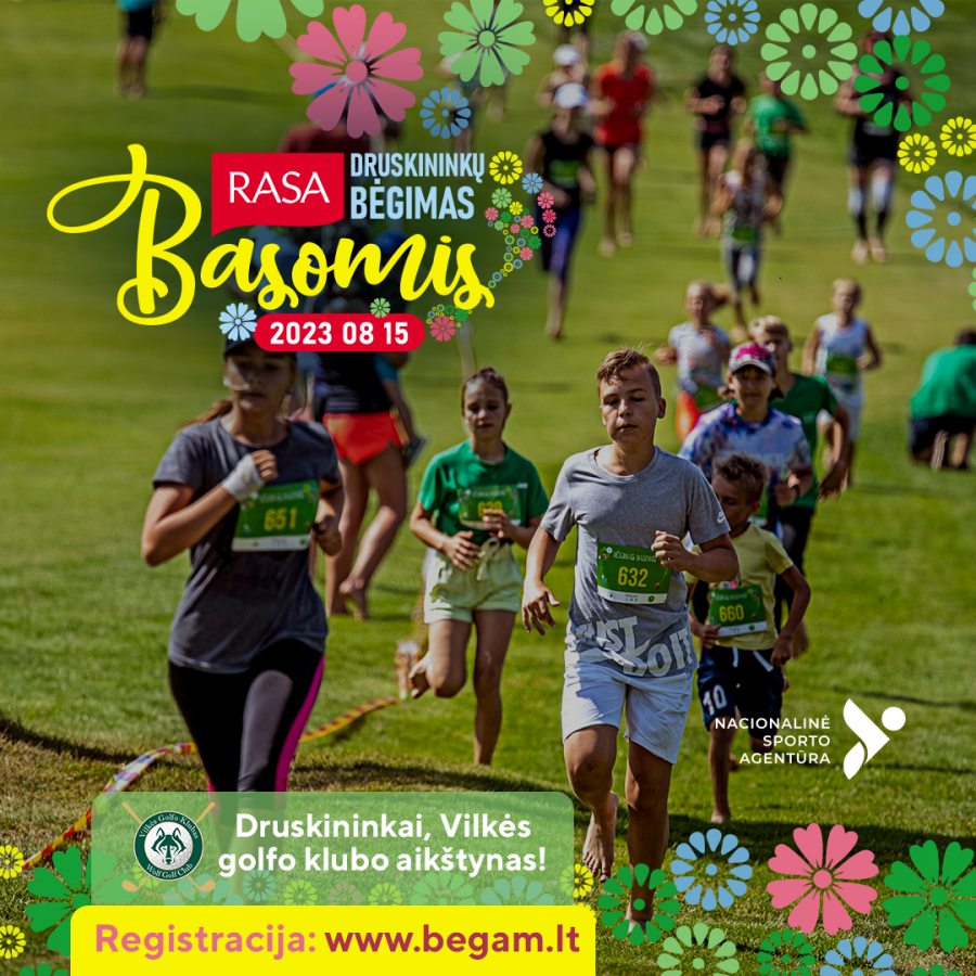 RASA bėgimas basomis