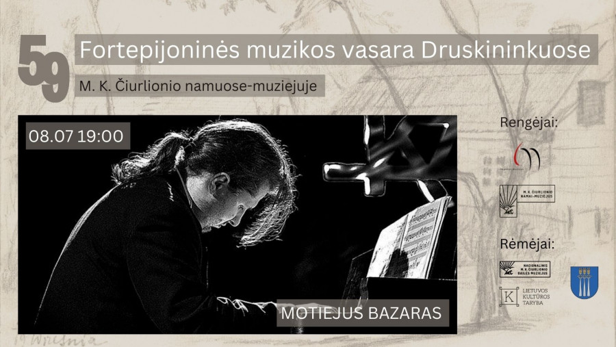 59 Fortepijoninė vasara | Pianistas Motiejus Bazaras