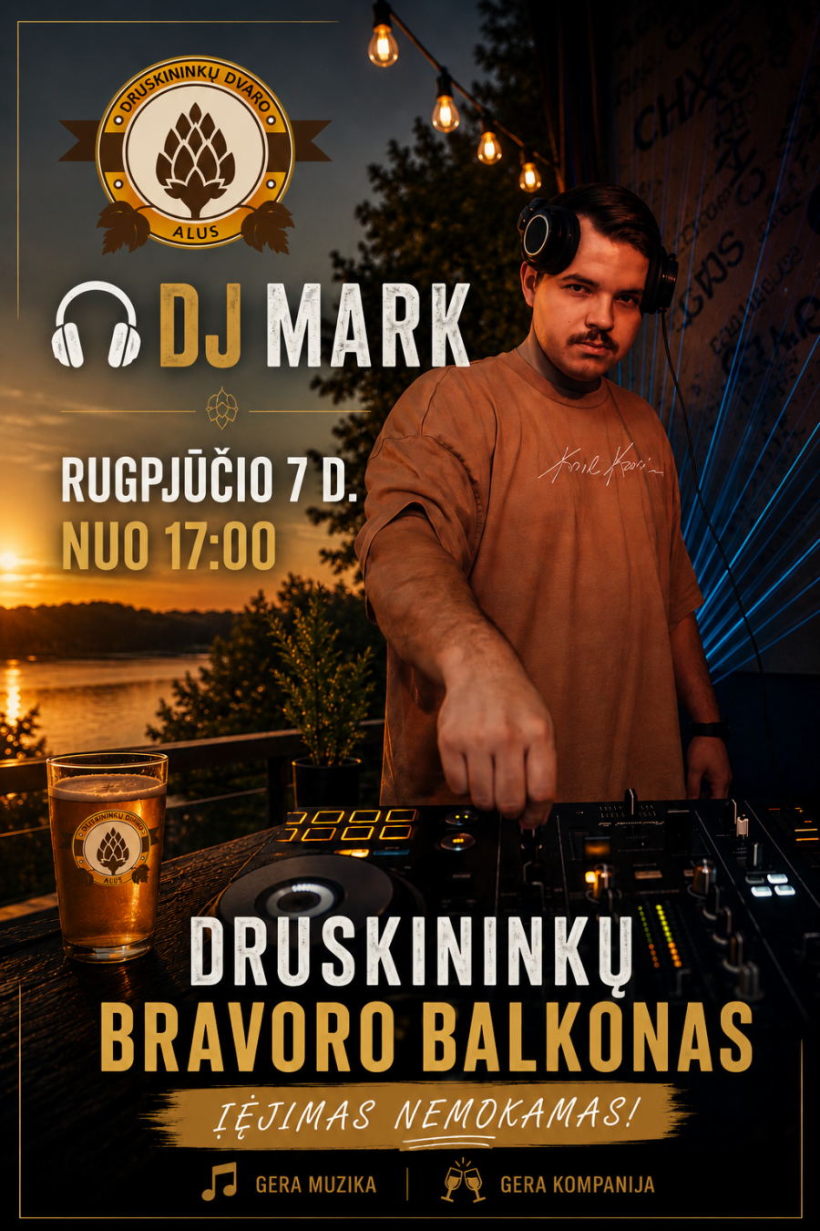 DJ MARK Druskininkų Bravoro Balkone