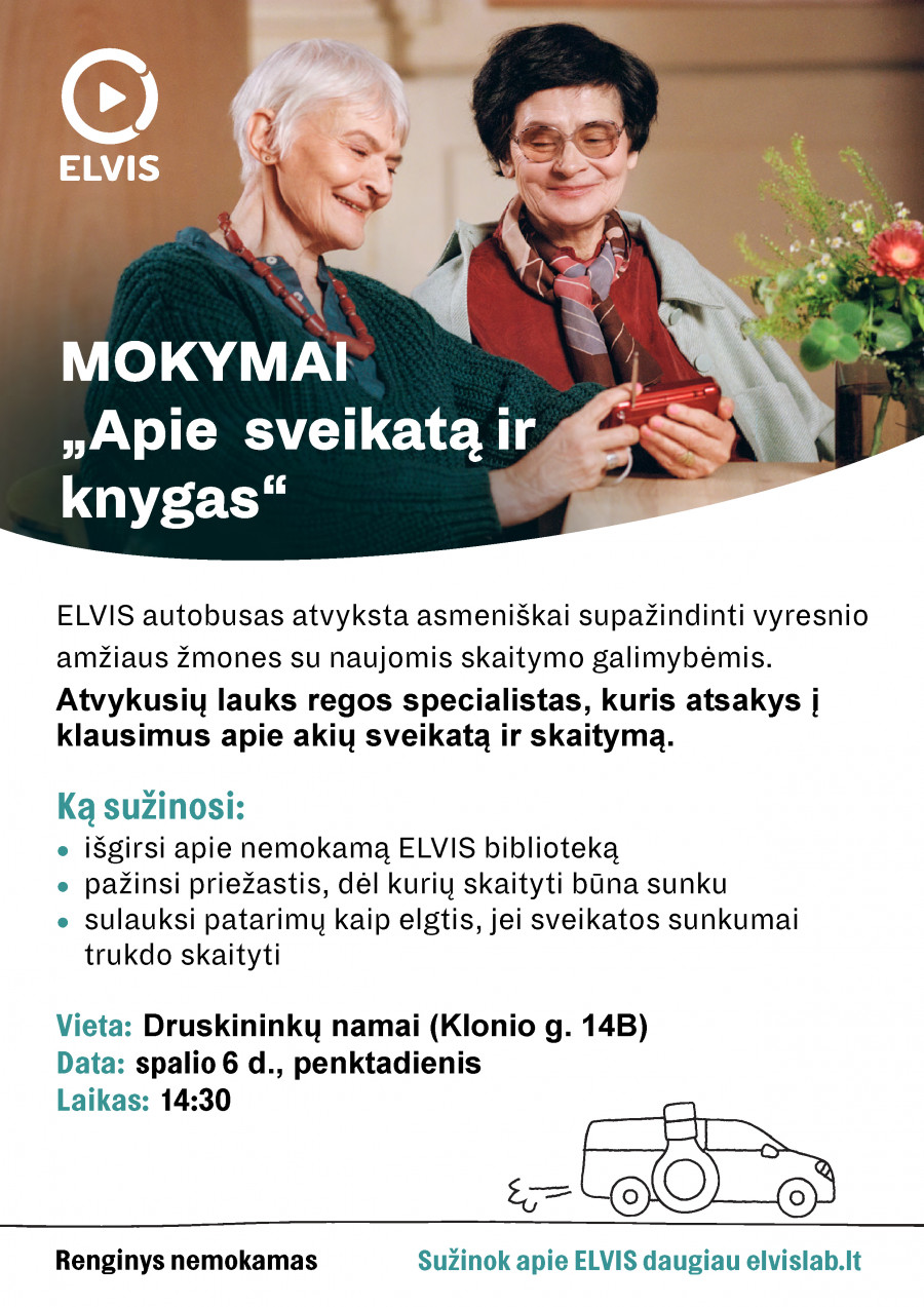 Mokymai "Apie sveikatą ir knygas"