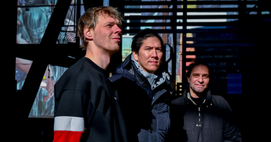 Industrinio džiazo trio: A. Gecevičius, D. Naujokaitis, J. Haffner