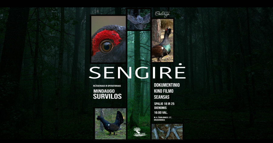 Režisieriaus M. Survilos filmo "Sengirė" peržiūra