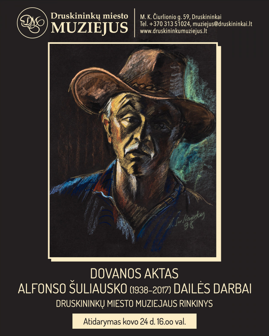 Alfonso Šuliausko (1938–2017) dailės darbų paroda „Dovanos aktas“