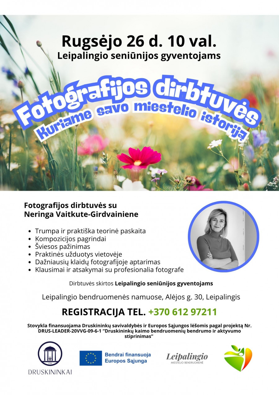 Fotografijos dirbtuvės "Kuriame savo miestelio istoriją"