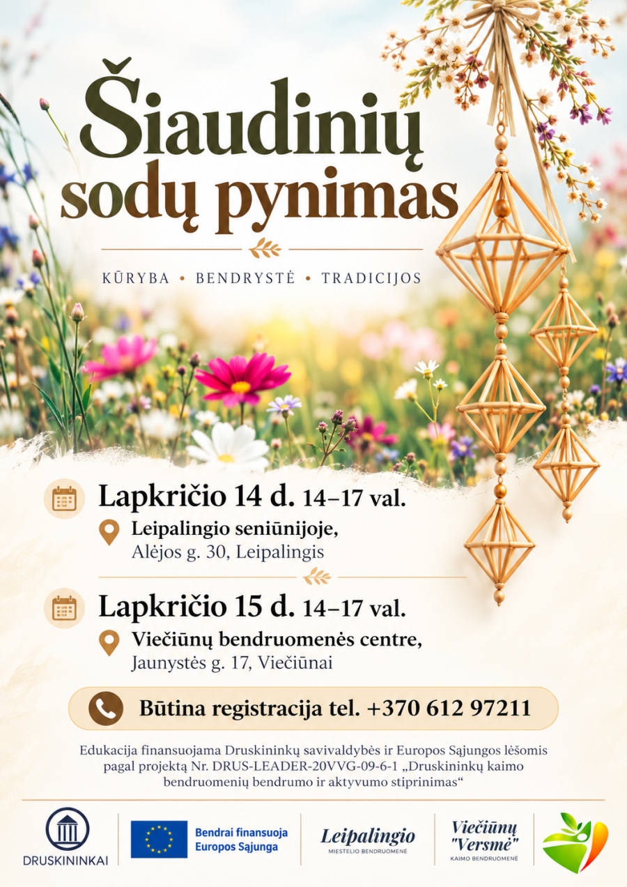 Šiaudinių sodų pynimas