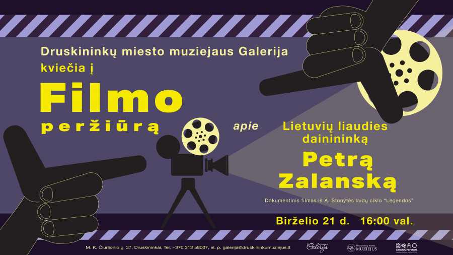 Dokumentinio filmo apie liaudies dainininką Petrą Zalanską peržiūra. Iš ciklo „Legendos“