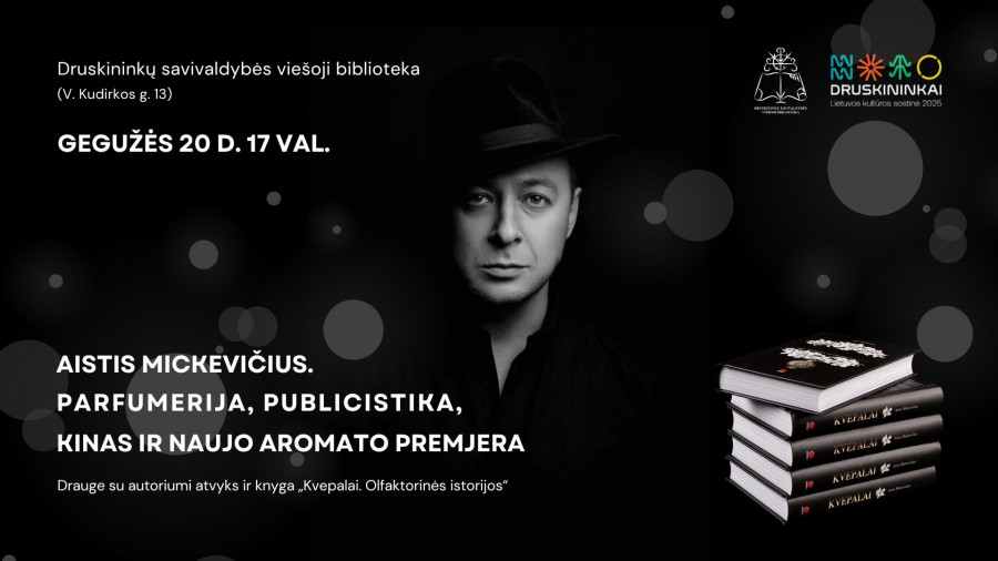 Aistis Mickevičius. Parfumerija, publicistika, kinas ir naujo aromato premjera