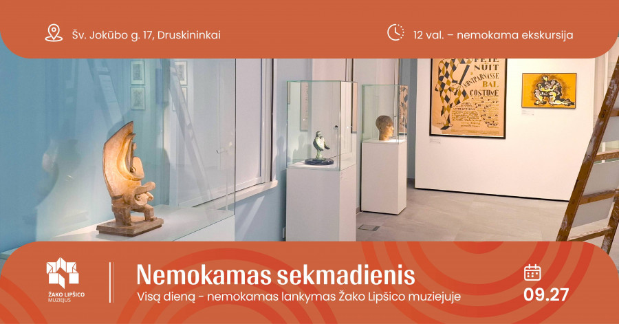 Nemokamas sekmadienis Žako Lipšico muziejuje
