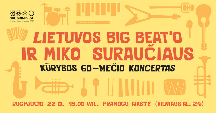 LIETUVOS BIG BEAT‘O IR MIKO SURAUČIAUS KŪRYBOS 60–MEČIO KONCERTAS