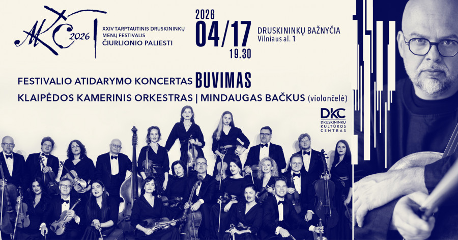 Festivalio atidarymo koncertas „BUVIMAS“ | Klaipėdos kamerinis orkestras | Solistas Mindaugas Bačkus (violončelė)