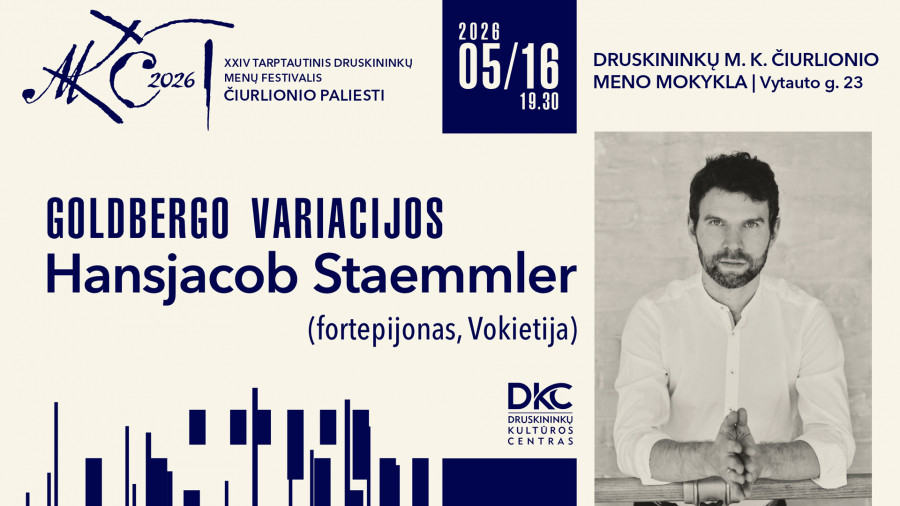 „GOLDBERGO VARIACIJOS“ | HANSJACOB STAEMMLER (FORTEPIJONAS, VOKIETIJA)
