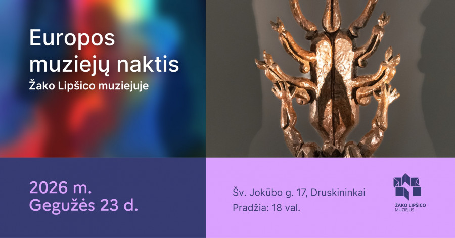 Europos muziejų naktis Žako Lipšico muziejuje