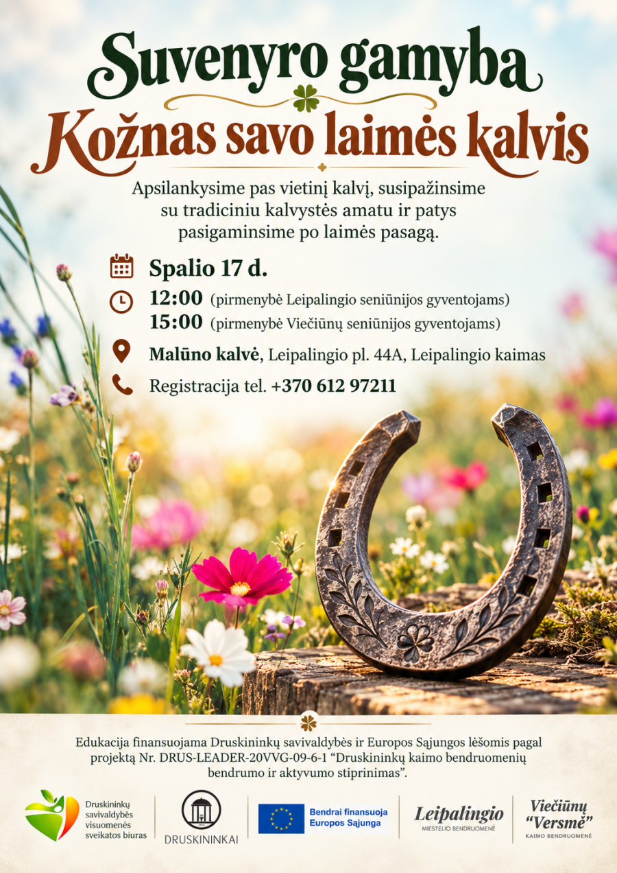 Suvenyro gamyba "Kožnas savo laimės kalvis"