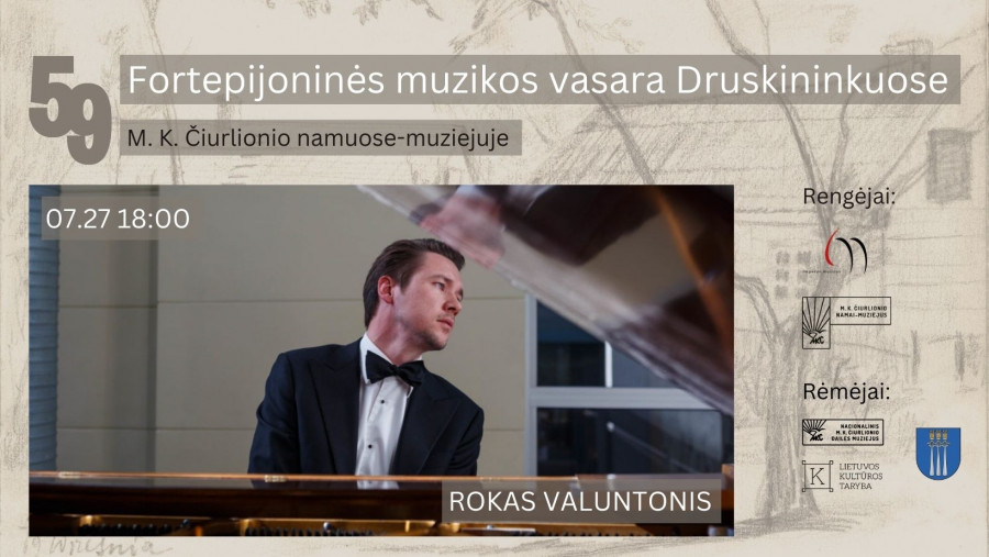 59 Fortepijoninė vasara | Pianistas Rokas Valuntonis