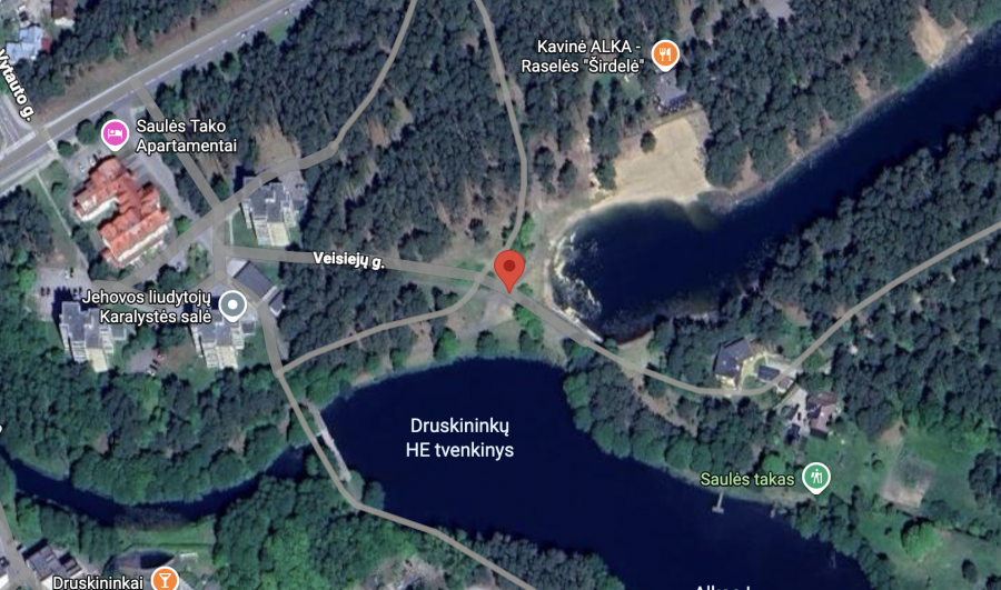 Edukacijos vyks Druskininkuose, šalia Saulės tako: 54.006168, 23.988949