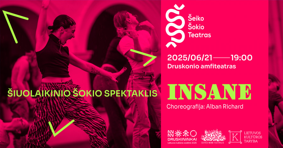 Šiuolaikinio šokio dirbtuvės ir pasirodymas INSANE