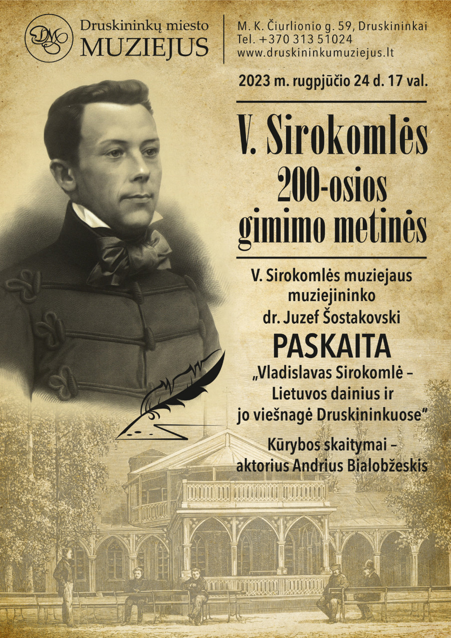 Vladislovo Sirokomlės 200-0sios gimimo metinės