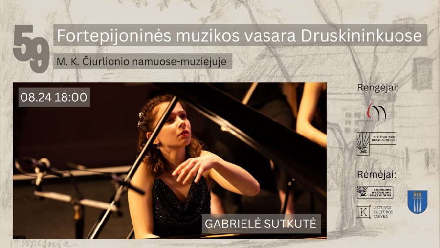 59 Fortepijoninė vasara | Pianistė Gabrielė Sutkutė