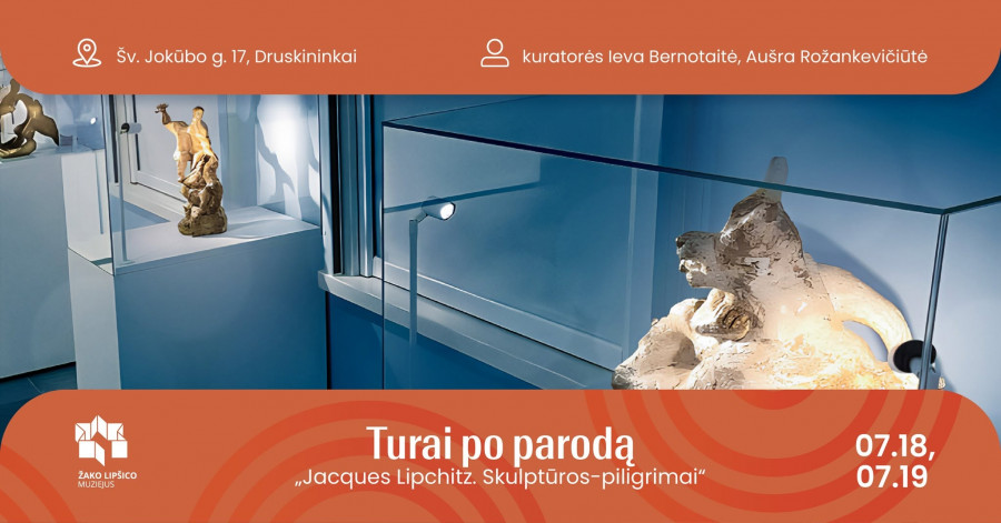 Turai su kuratorėmis po parodą „Jacques Lipchitz. Skulptūros-piligrimai“
