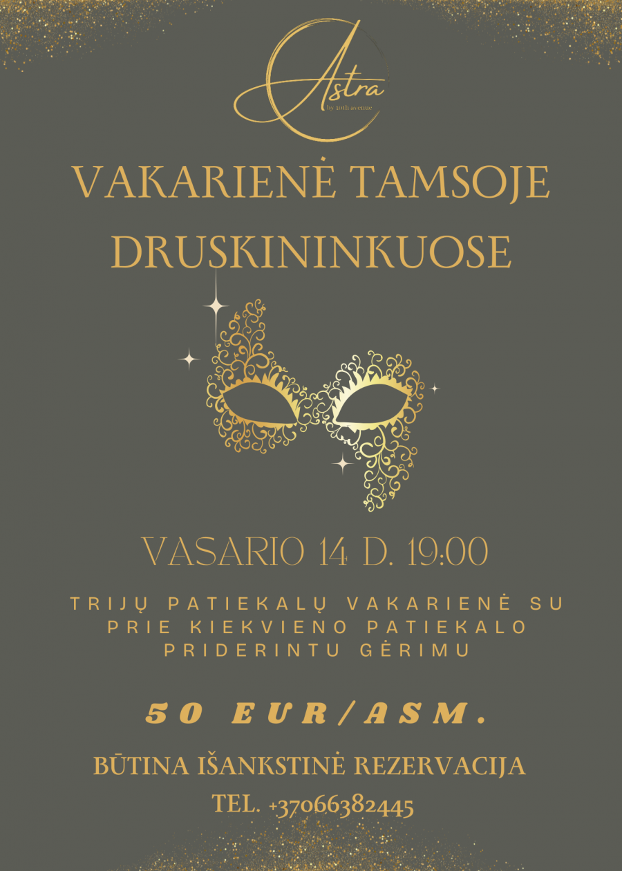 Vakarienė tamsoje Druskininkuose