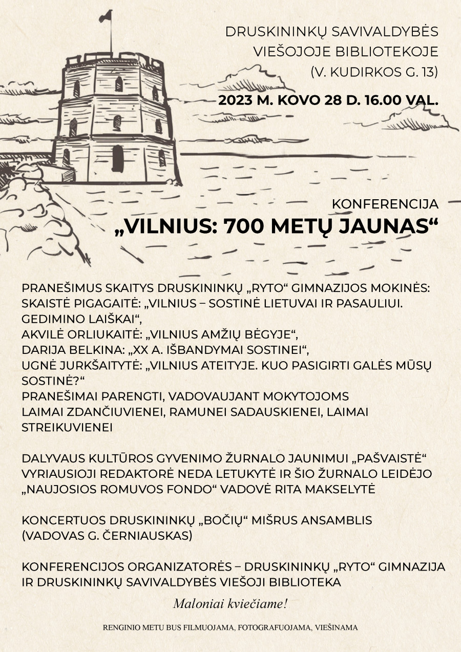 Konferencija "Vilnius:700 metų jaunas"