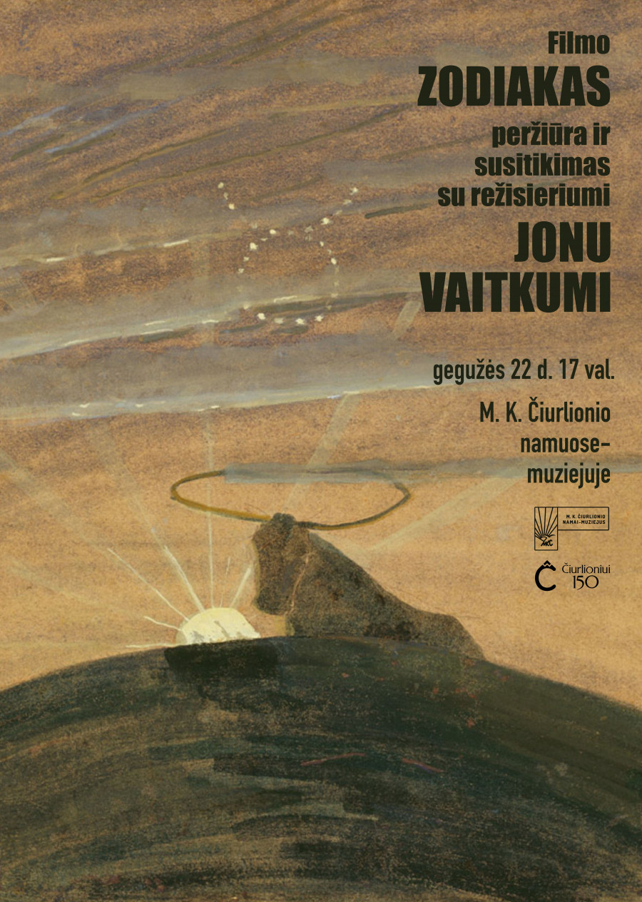 Filmo "Zodiakas" peržiūra ir susitikimas su rež. Jonu Vaitkumi